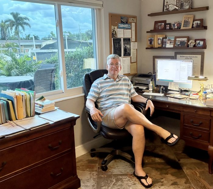 Douglas Childs LaNier at his desk